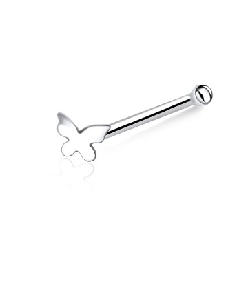 Butterfly Silver Bone Nose Stud NSKD-130s